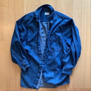 Aritzia community denim shirt (bat sleeves) size s